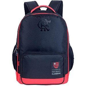 Mochila Flamengo C.R Preta com Porta Notebook