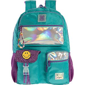 Mochila Utility Emoji Azul Média