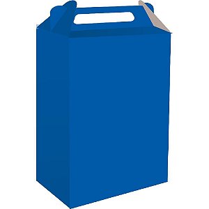 Caixa para Presente Surpresa Azul Escuro Pacote com 8 Unidades