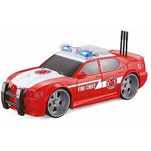 Carrinho a Fricção CITY Rescue Polícia com LUZ e Som