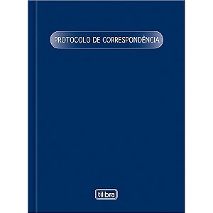 Livro Protocolo de Correspondência 1/4 - 104 Folhas 153X216MM - Pacote com 5 Unidades