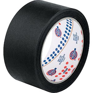 Fita Crepe Preta 48MM X 50M - Pacote com 2 Unidades