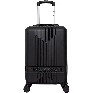 Mala de Viagem HIGH CLASS 20" ABS Preta - Mala de Bordo com Rodas 360°