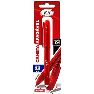 Caneta para Tecido Apagável Multiuso Vermelha - Blister