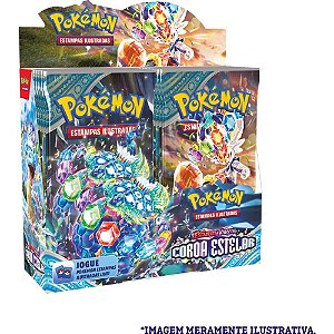 Jogo de Cartas Pokémon EV07 Coroa Estelar - Display com 36 Boosters