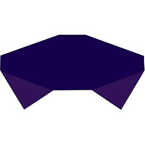 Toalha Plástica 80X80CM Azul Lisa - Pacote com 10 Unidades