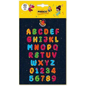 Adesivos Decorados ASTRO Dino Letras - 3 Folhas