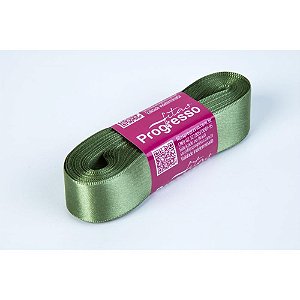 Fita de Cetim Verde Militar 30MM X 10M
