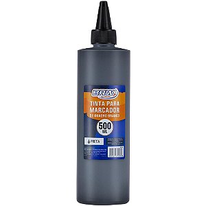 Tinta para Marcador de Quadro Branco Reabastecedora Preta 500ML