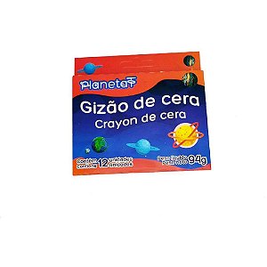 Giz de Cera Fino 12 Cores - Pacote com 12 Unidades 1