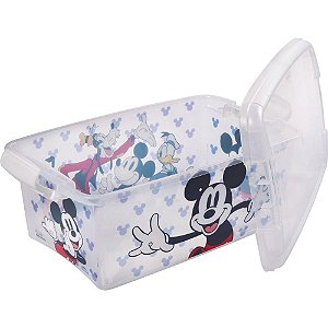 Caixa Plastica Multiuso Mickey com Trava 4,2L.