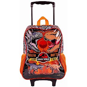 Mochila Infantil com Rodinha Jurassic WORLD Battle G 44CM