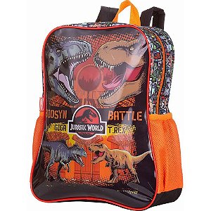 Mochila Infantil Jurassic WORLD Battle G – Design Colorido e Conforto