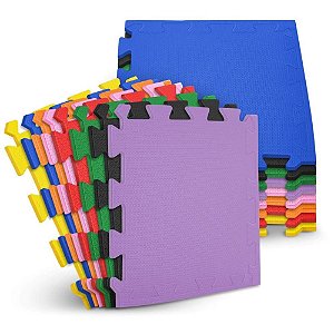 Tatame EVA Evamax 50X50CM 10MM Sortido – Pacote com 16 Placas