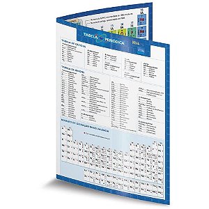 Tabela Periódica Escolar com Encarte 14,7X21CM – Pacote com 10 Unidades