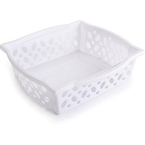 Cesta Organizadora Empilhavel M 20,3X19,3CM Branca
