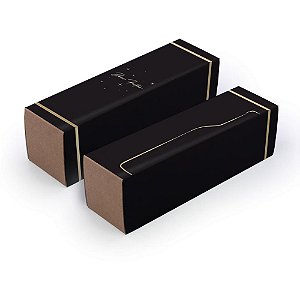 Sacola para Garrafa Caixa Natal 33X9X9,5CM Pacote com 6