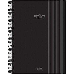 Caderno 1X1 Capa Dura Stilo Neo 80 Folhas Preto