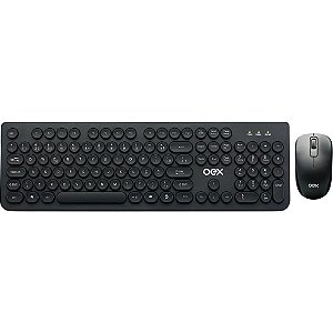 Kit Periféricos POP Teclado e Mouse sem Fio Preto
