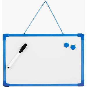 Quadro Aviso Magnético 30X20CM com ALÇA Azul