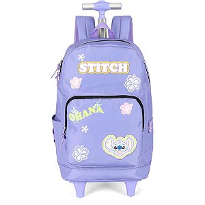Mochila com Rodinha STITCH G Lilás
