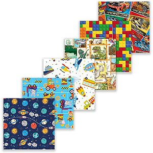 Saco Metalizado 50X70CM Infantil Masculino Sortido Pacote com 50
