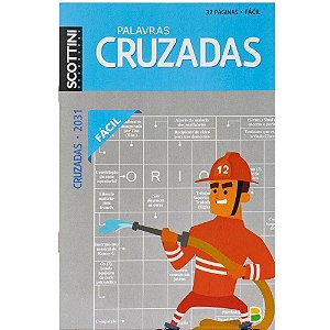 Livro de Atividades Cruzadas Diretas Fácil 32 Páginas Pacote com 10