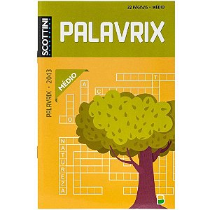 Livro de Atividades Scottini Palavrix Médio 32 Páginas Pacote com 10