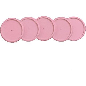 Caderno Inteligente Discos 31MM Rosa Sertão com Elástico KIT