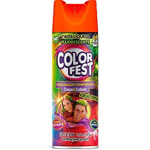 Pinta Cabelo 125ML Color FEST Laranja Fluor Caixa com 24