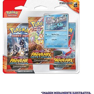 Jogo de Cartas Pokémon EV08 Fagulhas Impetuosas Blister com 3