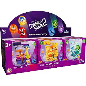 QUEBRA-CABEÇA de Madeira Divertidamente Mini 10 Peças Display com 6