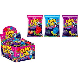 Doce RING Loko Caveira Sabores Display com 30 Unidades