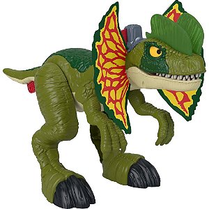 Imaginext Jurassic WORLD Dilophosaurus 40,6CM com Luzes e SONS