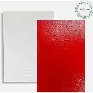 Capa para Encadernação A4 Cristal e Vermelho - KIT com 100 Unidades
