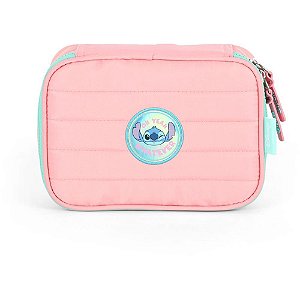 Estojo BOX STITCH em Tecido G Salmão