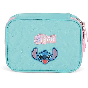 Estojo BOX STITCH Tecido G Turquesa