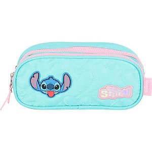 Estojo Duplo STITCH Tecido Turquesa