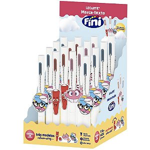 Caneta Marca Texto Fini com Aroma e Pingente Personalizado Pacote com 16