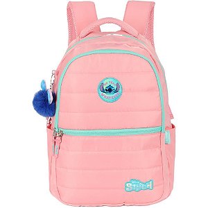 Mochila STITCH G Salmão com Compartimento para Notebook