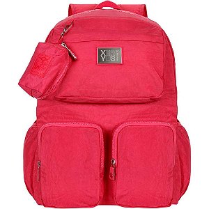Mochila TRENDY PINK com Bolsa Chaveiro