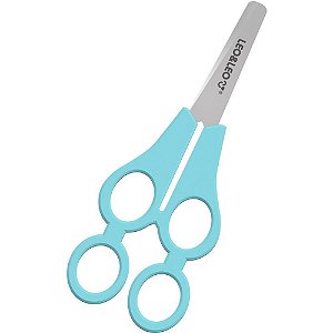 Tesoura Escolar Dupla Tandem Color JOY Inclusiva Blister