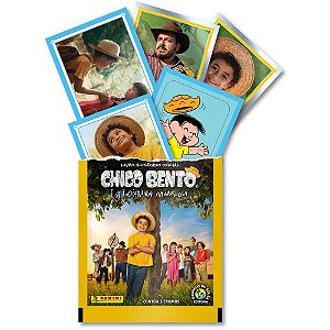 Figurinhas Turma da Mônica Chico Bento com 5 Unidades – Pacote com 20 Envelopes