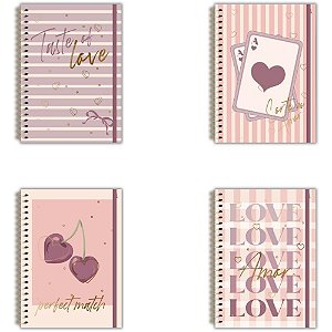 Caderno 15X1 Capa Dura Larissa Manoela Doce Romance Pacote com 2