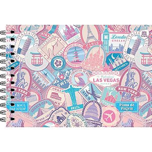 Caderno Larissa Manoela Plano Viagens Wanderlust – Pacote com 4 Unidades