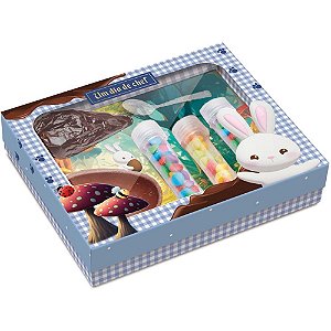 Caixa para OVO de Páscoa KIT Confeiteiro Contos Azul 150G