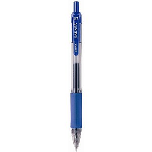 Caneta Esferográfica Sarasa 0.7MM GEL Azul Caixa com 12