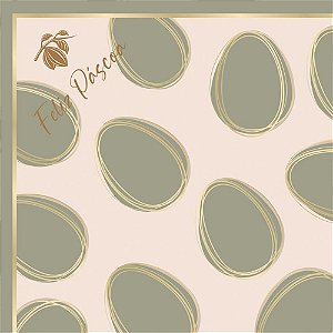 Embalagem para OVO de Páscoa 35X35CM Tonal Verde Pacote com 25