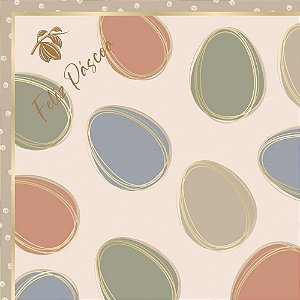 Embalagem para OVO de Páscoa 39X39CM Tonal Pacote com 25