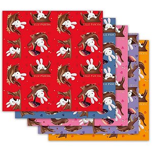 Embalagem para OVO de Páscoa 69X89CM Contos de Páscoa Pacote com 10